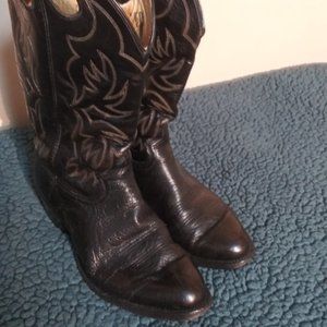 Justin 9.5D Cowboy Boot Black